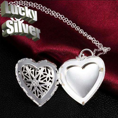 Fantastic price!! Sterling Silver - filled Locket Necklace"Put a photo in" at LOW LOW price 2 shapes