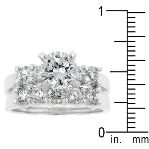 WEDDING RING SET Classic Wedding Set Ring #6  LOCAL STOCK