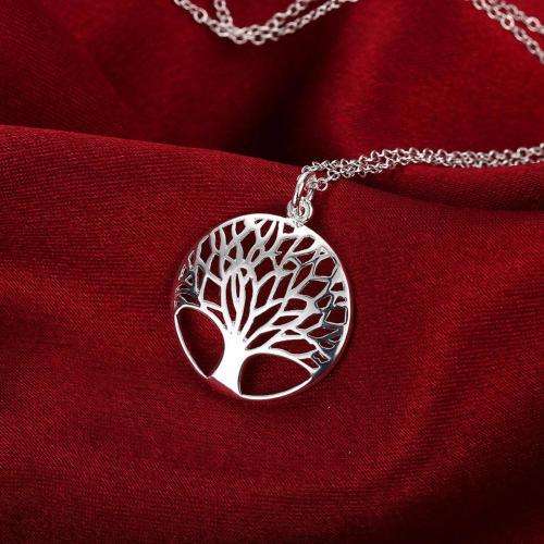Fantastic price!! Sterling Silver - filled Luxury Tree of life Necklace and Earring set