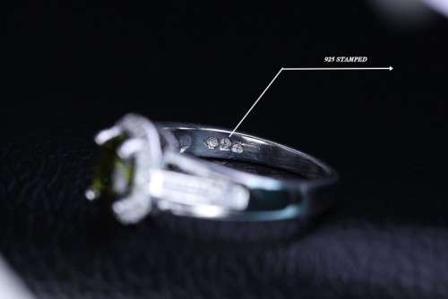 Fantastic price!! Sterling Silver - filled Sapphire Ring #6-9  with simulated diamonds at LOW price