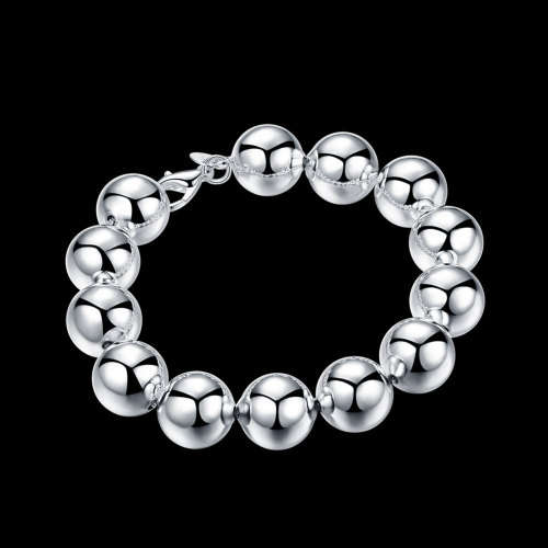 Silver Designer Hollow Ball Bracelet