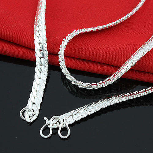 SILVER Fashion Necklace - 6mm