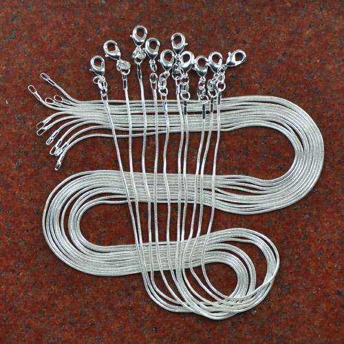lucky 925 sterling silver Necklace snake chain