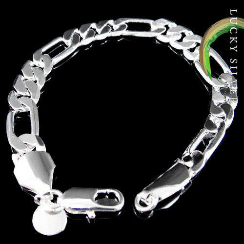 NEW YEAR'S SALE - Sterling Silver Bracelet - 8mm/21cm