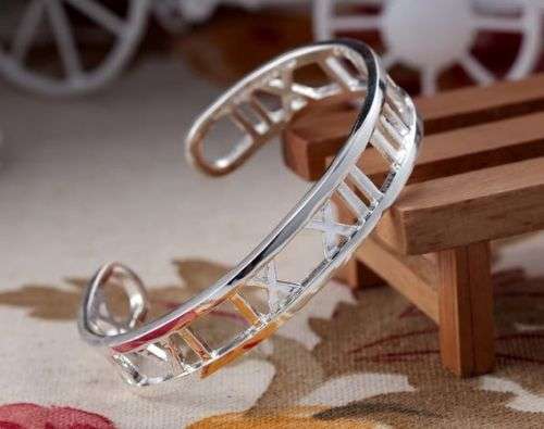 SALE!!! Roman Numeral 10mm 925 Sterling Silver Bracelet - Designer Inspired