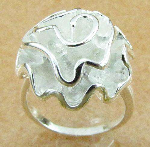 Rose 925 Silver Ring - Size 7.5