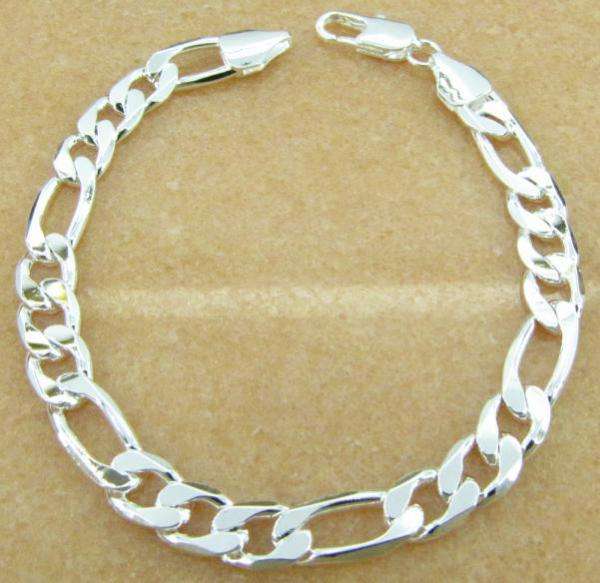 Men's Silver Bracelet - 8mm