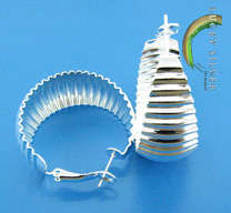 *Lucky Silver* HOOP EARRINGS - Ready to Ship!