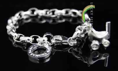 Lucky Silver PRAM Tom-Charm Jewellery - Designer Inspired - GREAT GIFT FOR NEW MUMS