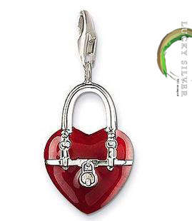 Lucky Silver Tom-Charm Jewellery - Designer Inspired - RED HEART