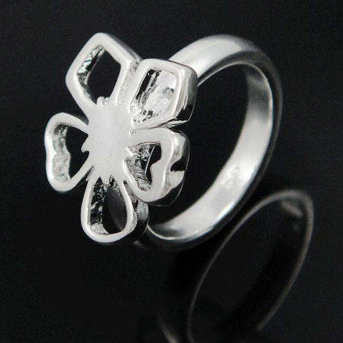 SALE!!! Lucky Silver 925 Clad FLOWER Ring - Size 7 (In Stock & Ready to Ship)