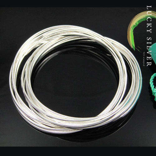 NEW! 925 Sterling Silver EP Ten-Interlinked BANGLES - In Stock & Ready to Ship!!!