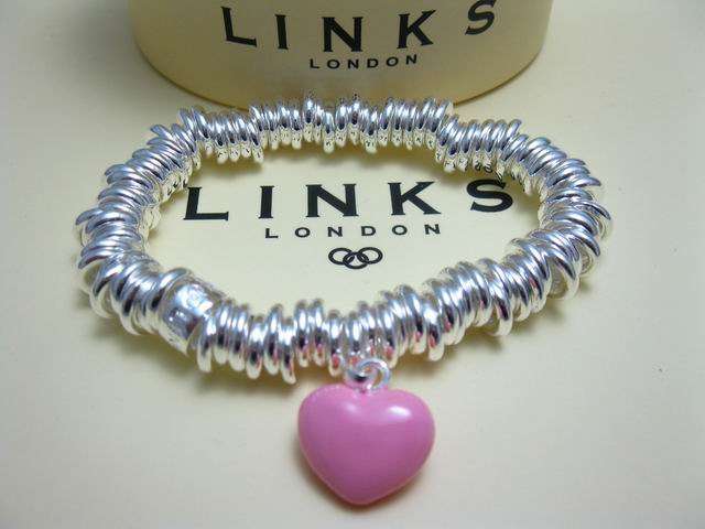 NEW!!! 925 Sterling Silver BABY PINK HEART Charm Bracelet - Designer Inspired (IN STOCK)