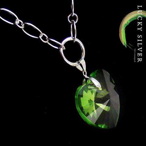 sterling silver crystal necklace