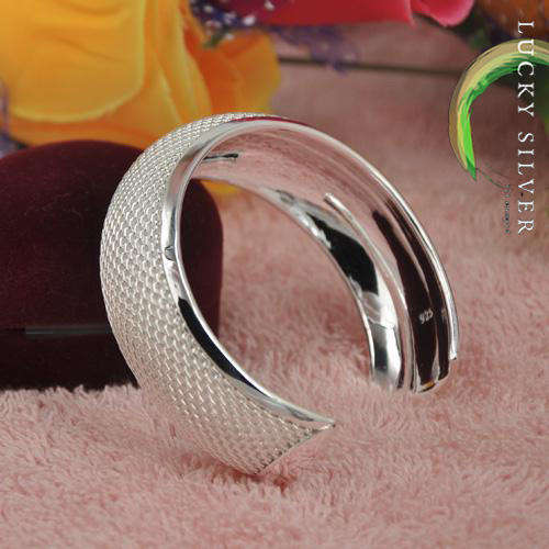 SPECIAL!! 925 Sterling Silver EP MESH Cuff BANGLE - Ready to Ship!!!