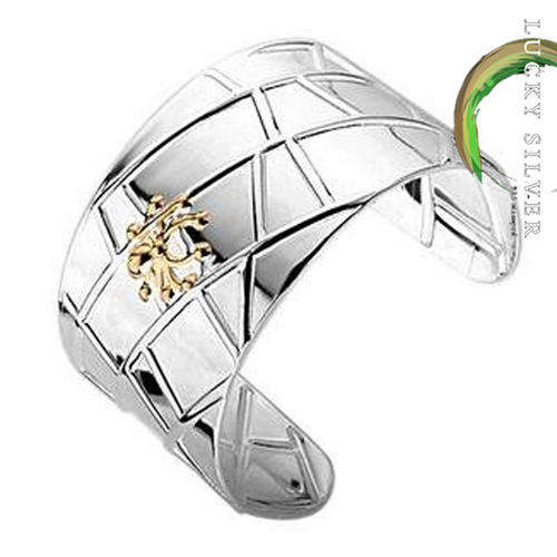 Elegant Silver Web Bangle - Ready to Ship