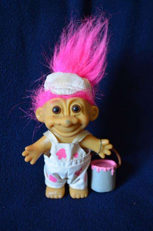 Russ Painter Troll (12.5cm excl hair)