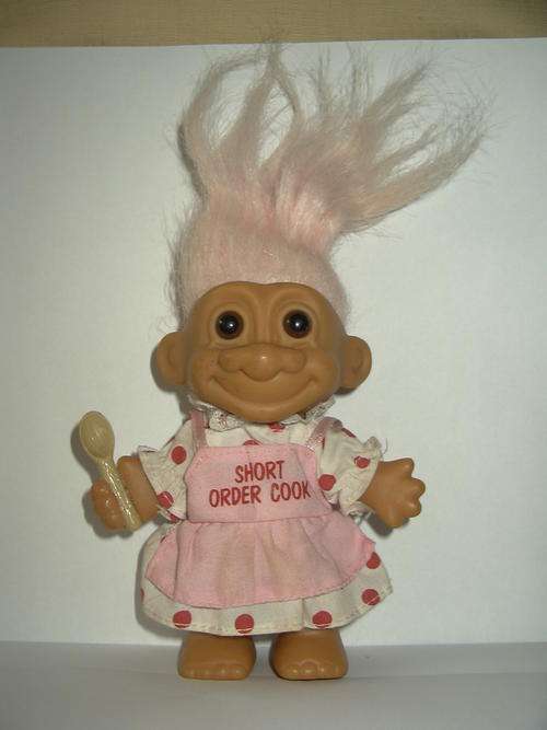Russ Short Order Cook/Chef Troll (12.5cm excl hair)