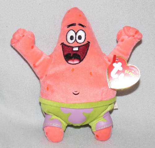 Ty Beanie Baby Patrick Star from SpongeBob SquarePants