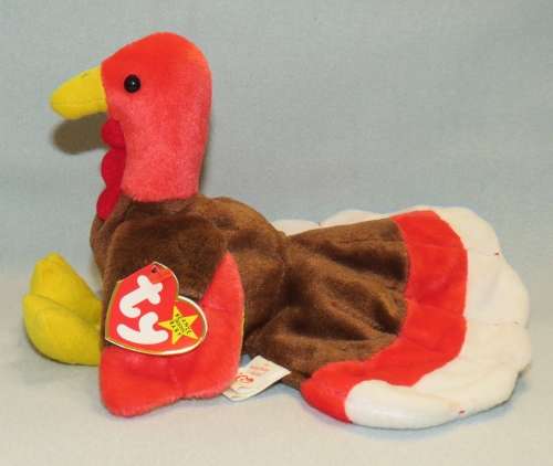 Ty Beanie Baby Gobbles the Turkey