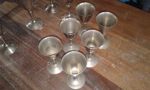 Silver Plated Wine & Sherry Goblets