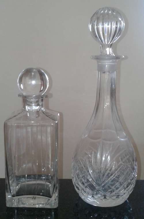 Beautiful Drink & Wine Decanters x 2