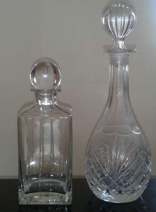 Beautiful Drink & Wine Decanters x 2