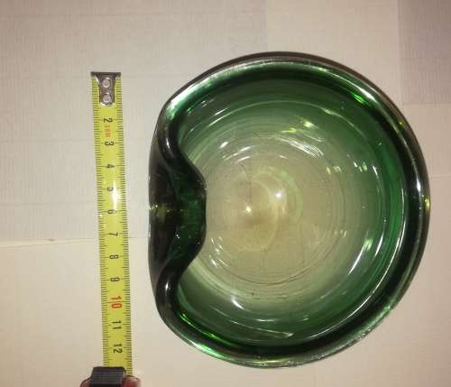 Green Murano Ashtray