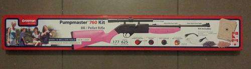 Crosman 760 Pink Pumpmaster Pellet & BB Air Rifle Kit