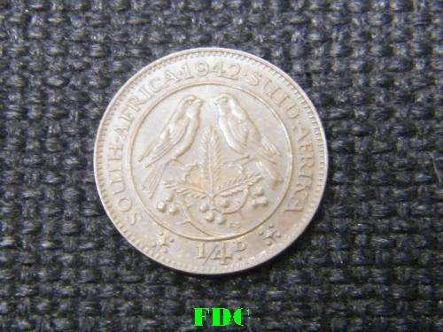 1942 Union of South Africa 1/4 D