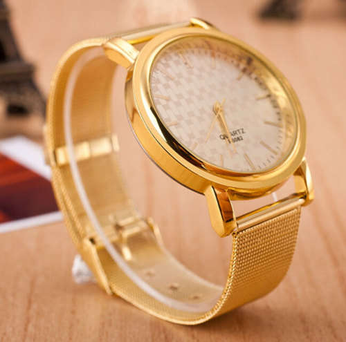 Beautiful Brand New Wrist Watch Ladies Dress Gold Luxury Quartz Watch
