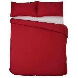 Casa Collection - 100% Polycotton King size Duvet Set - Red