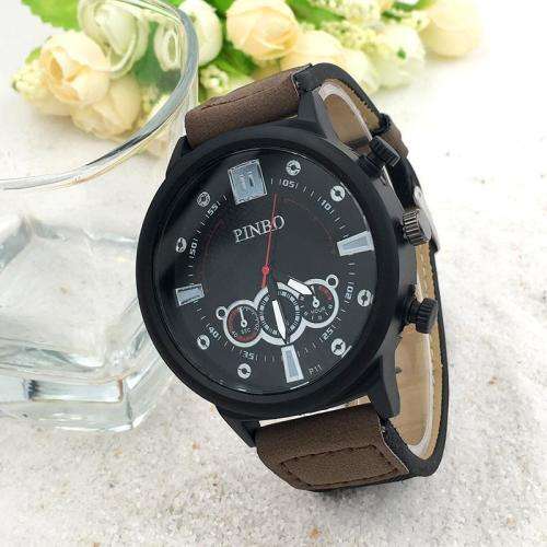 NEW PINBO three eye design dial  Mens watch Military style- top grade