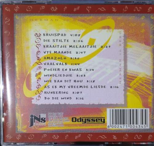 Herman Van Den Berg - Odyssey (CD) [New]