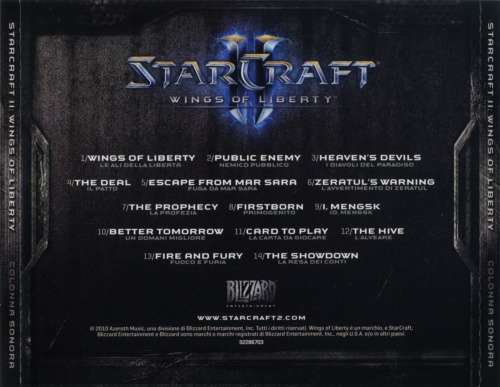 Starcraft II - Wings Of Liberty Soundtrack (CD) [New]