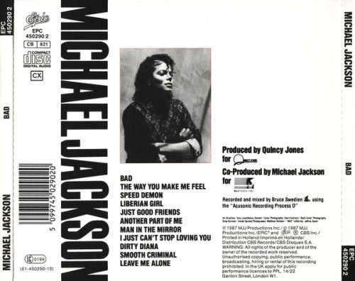 Michael Jackson - Bad (CD)