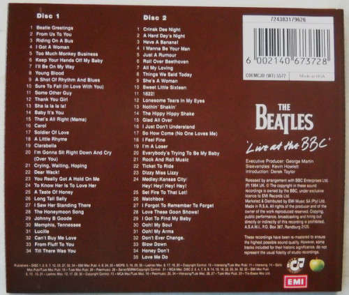 The Beatles - Live At The BBC (2-CD) [New]