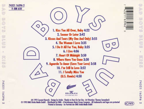 Bad Boys Blue - Kiss (CD)
