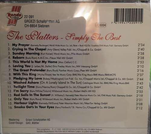 The Platters - Simply the Best (CD)