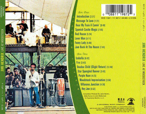 Jimi Hendrix - Live At Woodstock (CD) [New]