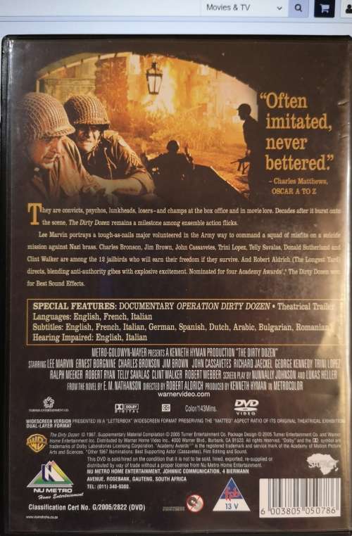 The Dirty Dozen (DVD) [New]