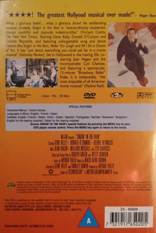 Singin In The Rain (1951) (DVD) [New]