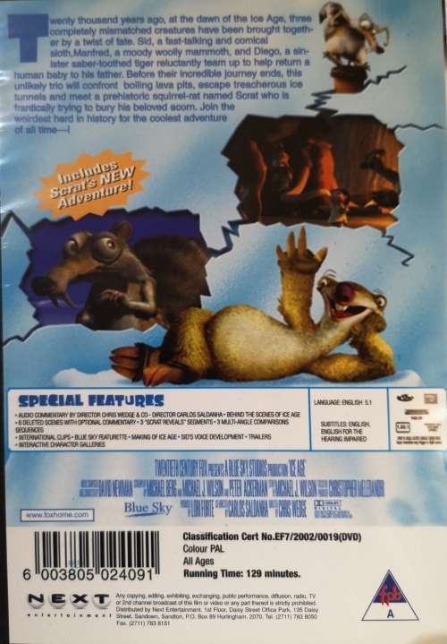 Ice Age 1 (DVD) [New]