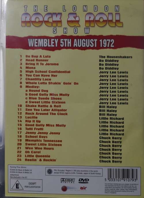 The London Rock and Roll Show - Wembley 5th August 1972 (DVD)