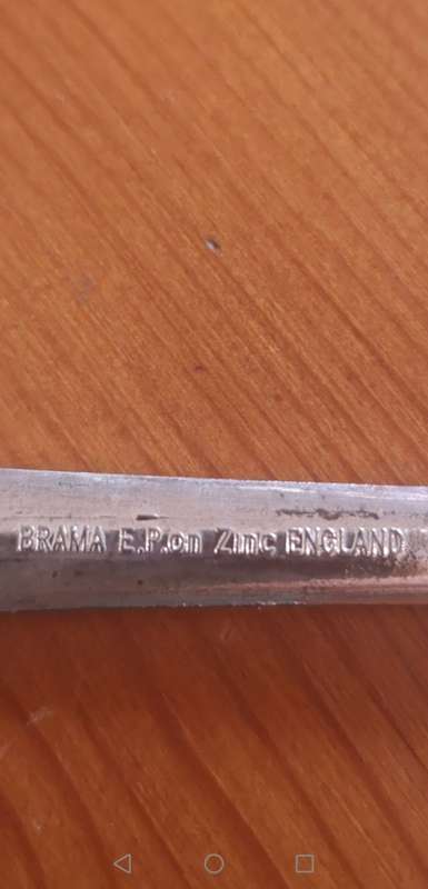 Vintage Silver Salad Serving Spoon and Fork (Brama EP on Zinc England)