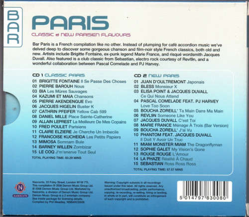 Bar Paris (Classic and New Parisien Flavours) (2-CD) [New]