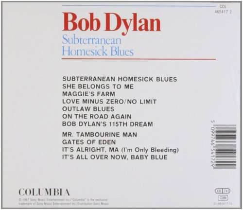 Bob Dylan - Subterranean Homesick Blues (CD)