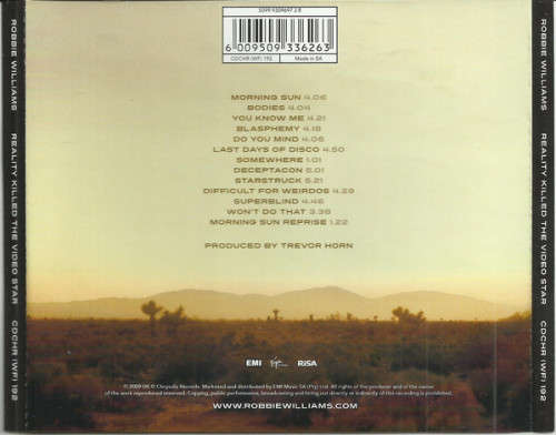 Robbie Williams - Reality Killed The Video Star (CD) [New]