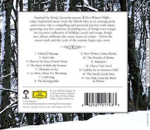 Sting - If on a Winter`s Night (Digipak CD) [New]