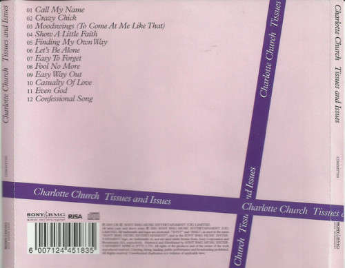 Charlotte Church - Tissues and Issues (CD) [New]